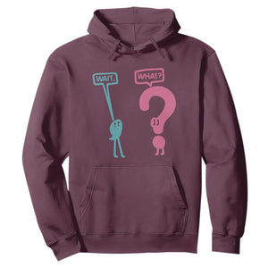 Wait What Grammar English Teacher Hoodie Funny Punctuation Gift