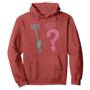 Wait What Grammar English Teacher Hoodie Funny Punctuation Gift