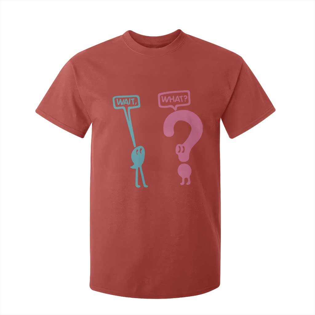 Wait What Grammar English Teacher T Shirt For Kid Funny Punctuation Gift