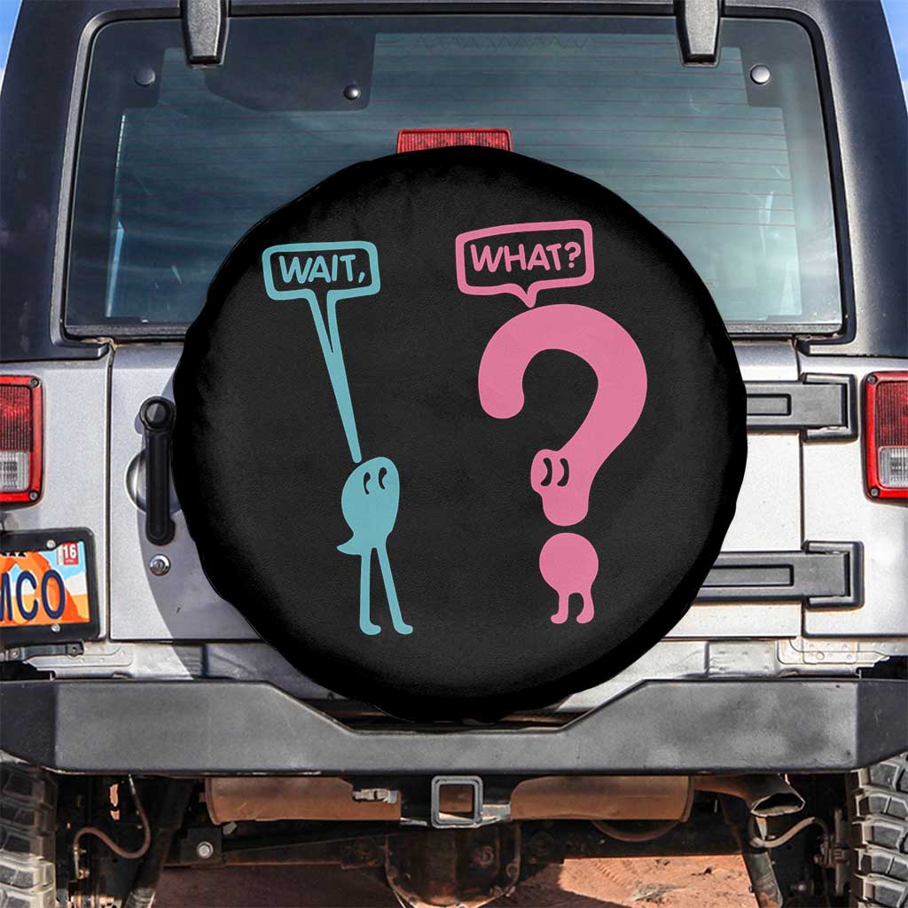 Wait What Grammar English Teacher Spare Tire Cover Funny Punctuation Gift