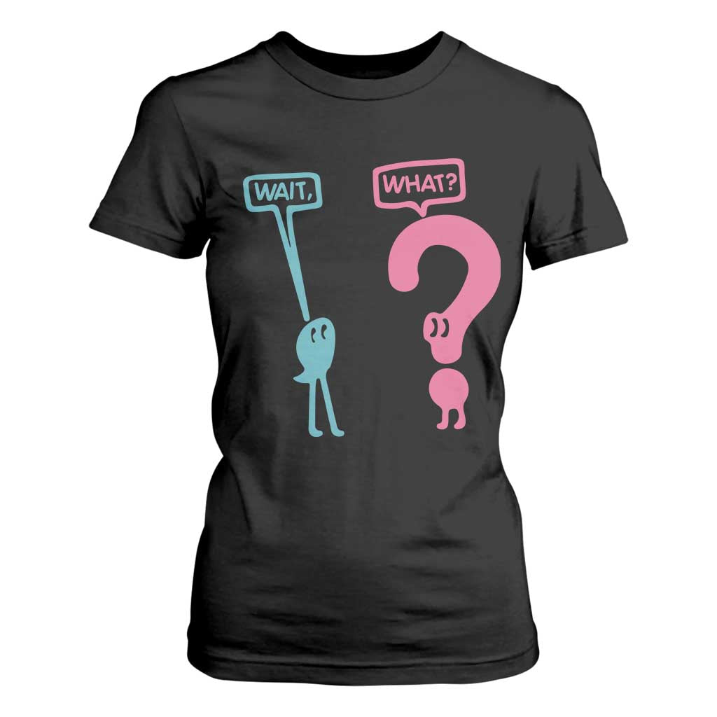 Wait What Grammar English Teacher T Shirt For Women Funny Punctuation Gift