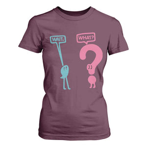 Wait What Grammar English Teacher T Shirt For Women Funny Punctuation Gift