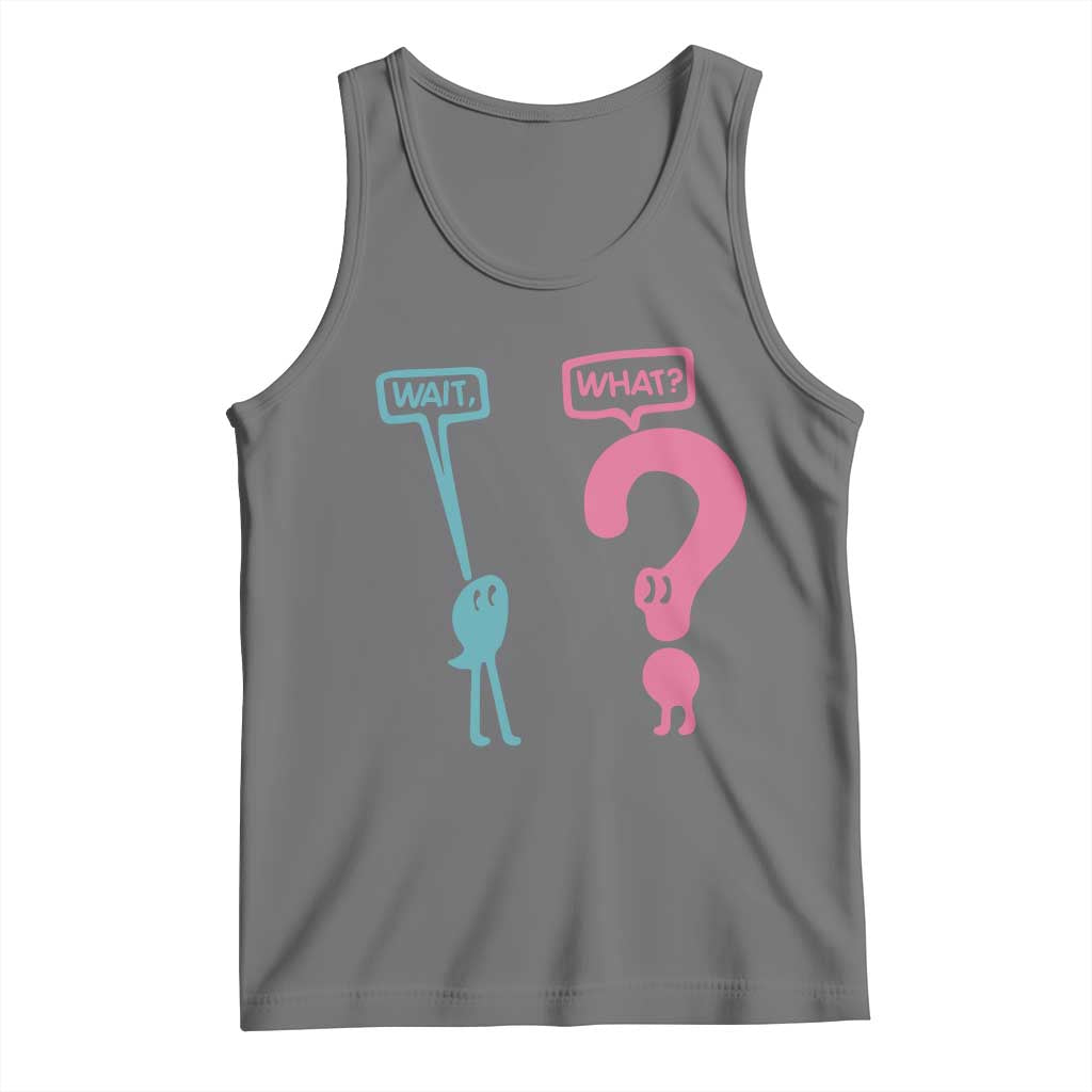 Wait What Grammar English Teacher Tank Top Funny Punctuation Gift