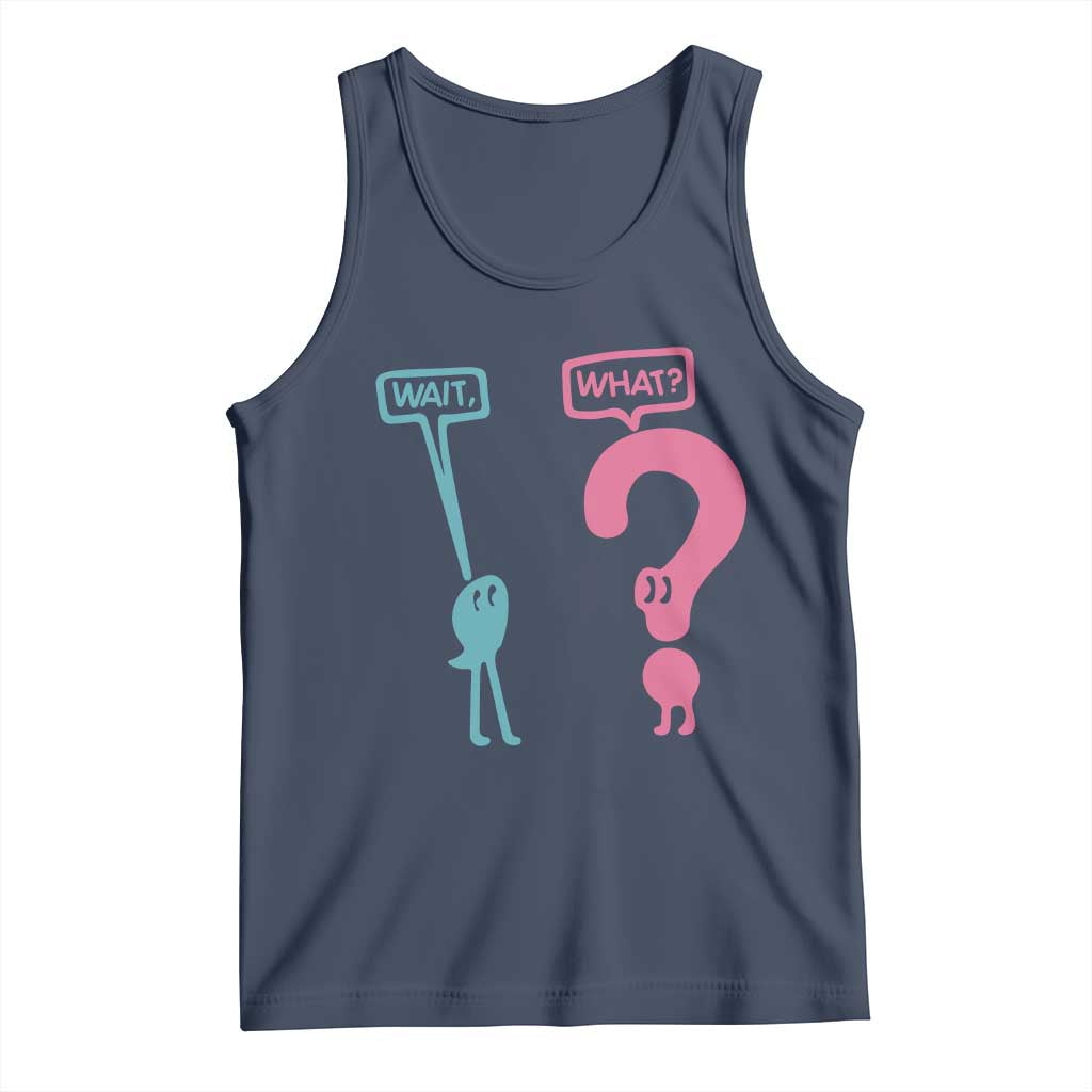 Wait What Grammar English Teacher Tank Top Funny Punctuation Gift