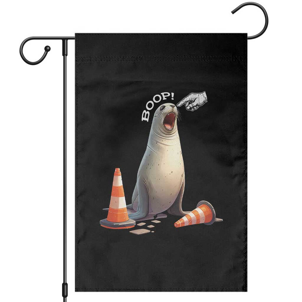 Funny Neil The Seal Boop Garden Flag Viral Cute Seal Lover Gift TS12 Black Print Your Wear