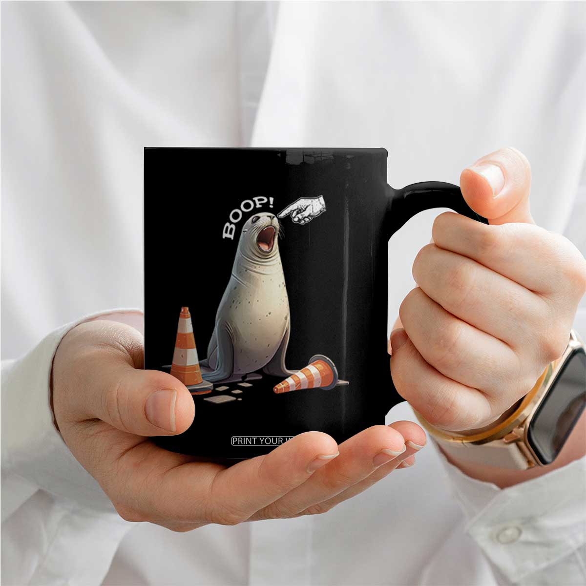 Funny Neil The Seal Boop Coffee Mug Viral Cute Seal Lover Gift