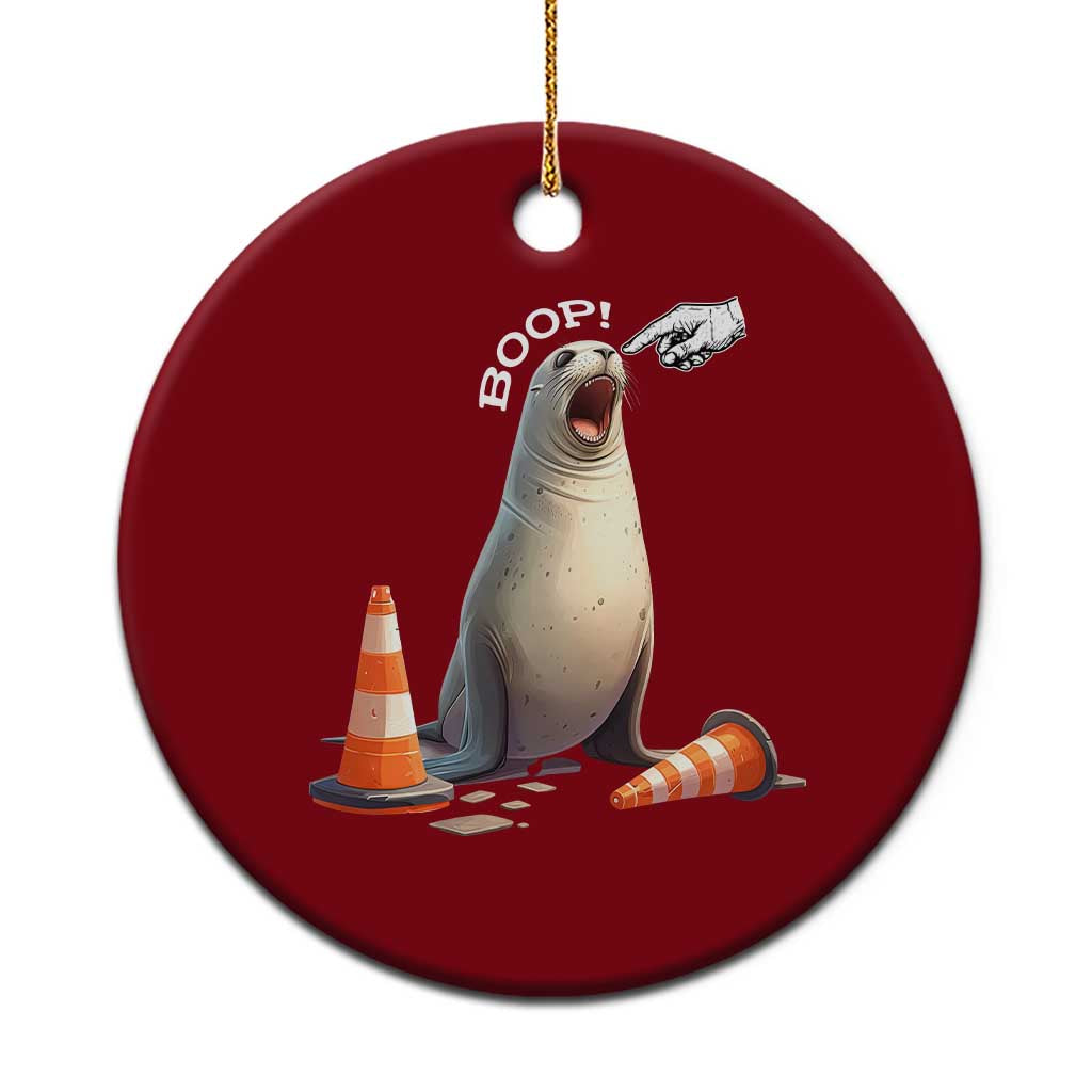 Funny Neil The Seal Boop Ceramic Ornament Viral Cute Seal Lover Gift