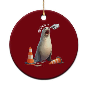 Funny Neil The Seal Boop Ceramic Ornament Viral Cute Seal Lover Gift