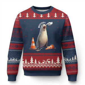Funny Neil The Seal Boop Ugly Christmas Sweater Viral Cute Seal Lover Gift