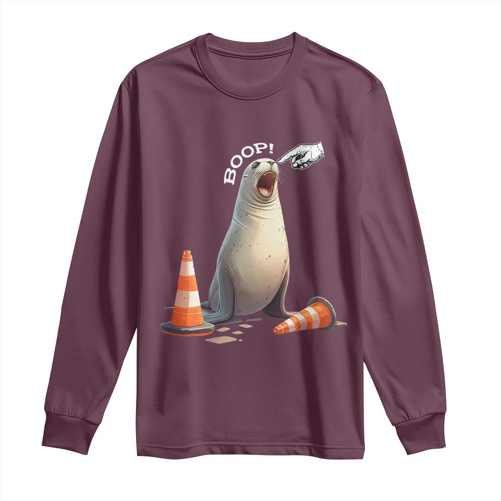Funny Neil The Seal Boop Long Sleeve Shirt Viral Cute Seal Lover Gift