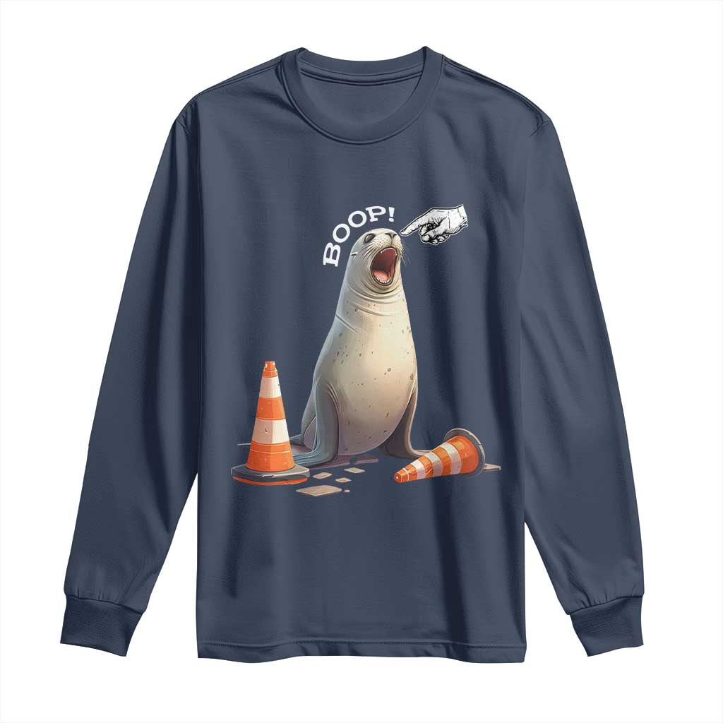 Funny Neil The Seal Boop Long Sleeve Shirt Viral Cute Seal Lover Gift