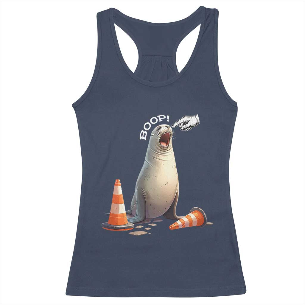 Funny Neil The Seal Boop Racerback Tank Top Viral Cute Seal Lover Gift