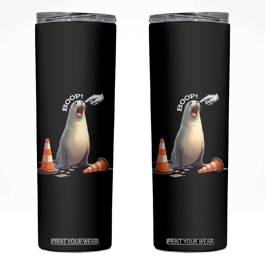 Funny Neil The Seal Boop Skinny Tumbler Viral Cute Seal Lover Gift