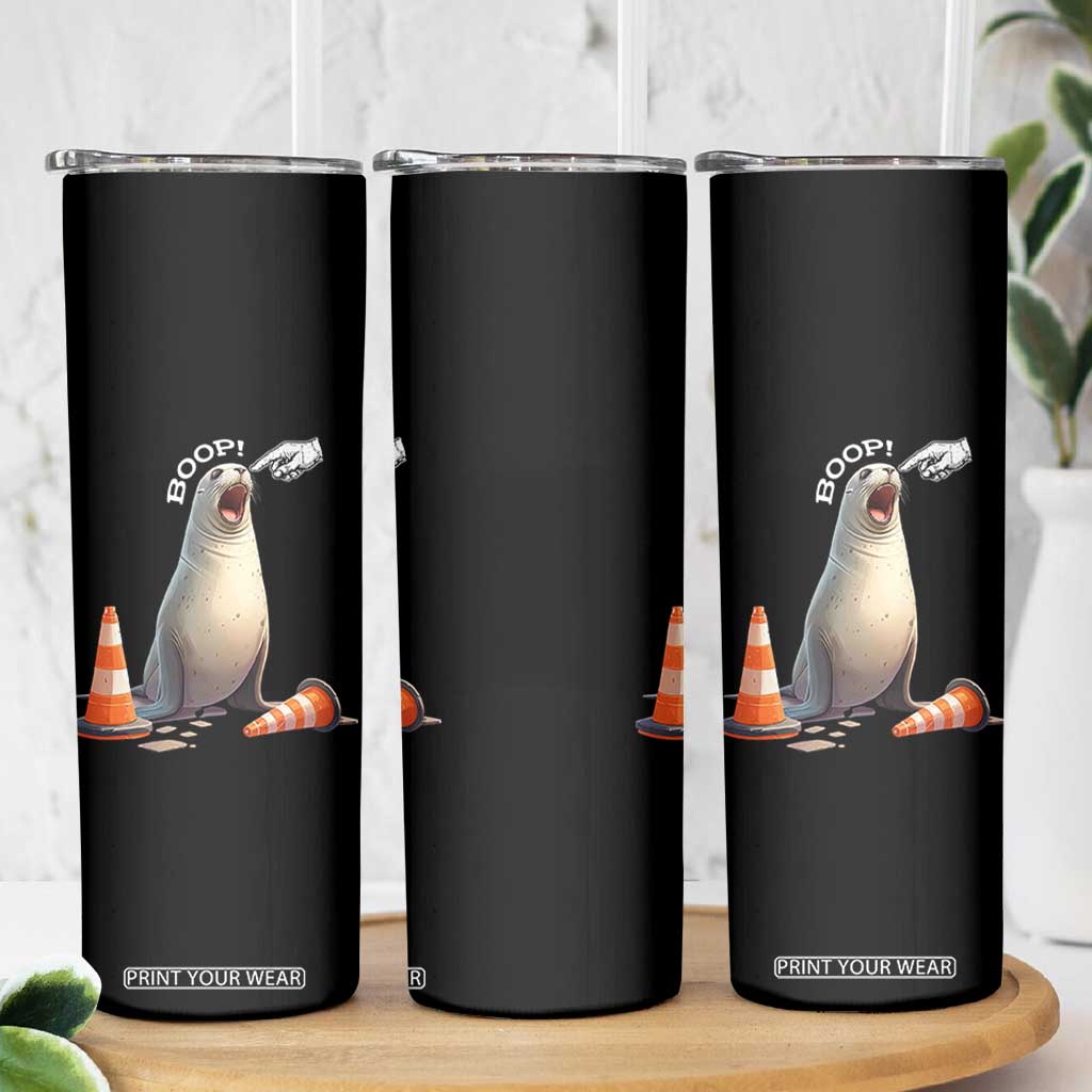 Funny Neil The Seal Boop Skinny Tumbler Viral Cute Seal Lover Gift