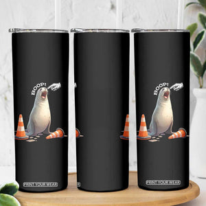 Funny Neil The Seal Boop Skinny Tumbler Viral Cute Seal Lover Gift