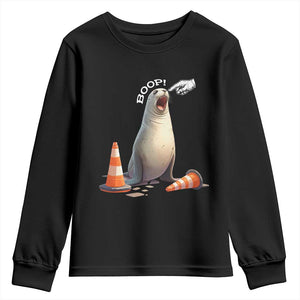 Funny Neil The Seal Boop Youth Sweatshirt Viral Cute Seal Lover Gift