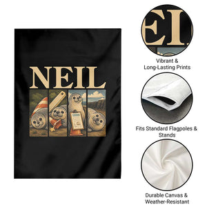 Funny Neil The Seal Garden Flag Viral Ocean Animal Meme Graphic