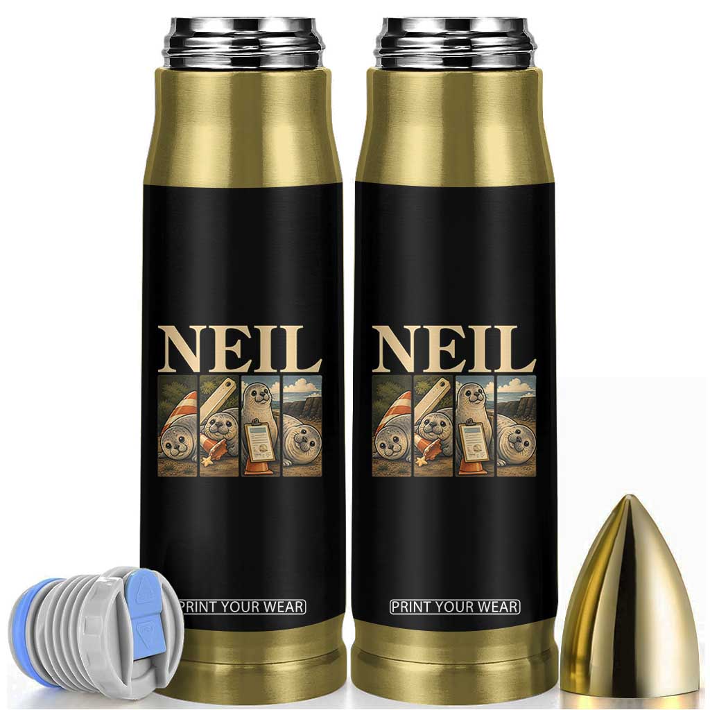 Funny Neil The Seal Bullet Tumbler Viral Ocean Animal Meme Graphic TS12 Black Print Your Wear