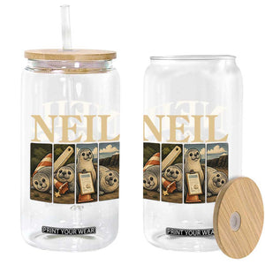 Funny Neil The Seal Glass Can Viral Ocean Animal Meme Graphic