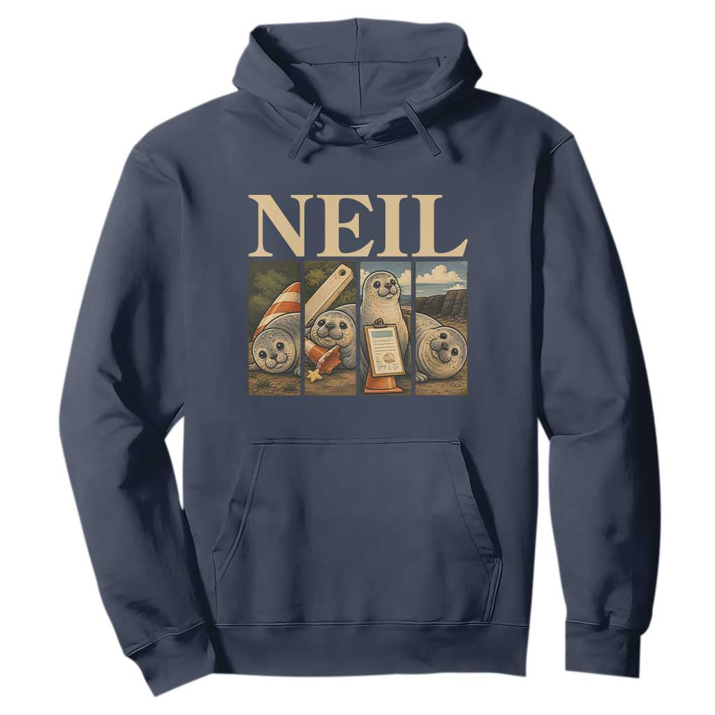 Funny Neil The Seal Hoodie Viral Ocean Animal Meme Graphic