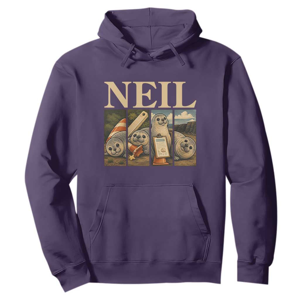 Funny Neil The Seal Hoodie Viral Ocean Animal Meme Graphic