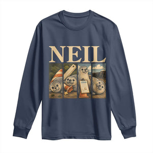 Funny Neil The Seal Long Sleeve Shirt Viral Ocean Animal Meme Graphic