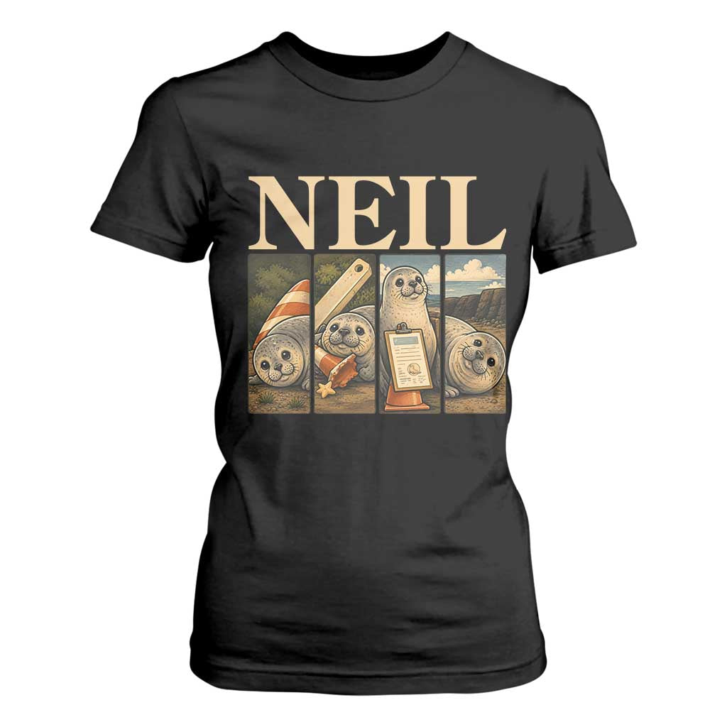 Funny Neil The Seal T Shirt For Women Viral Ocean Animal Meme Graphic