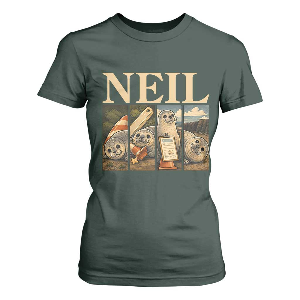 Funny Neil The Seal T Shirt For Women Viral Ocean Animal Meme Graphic