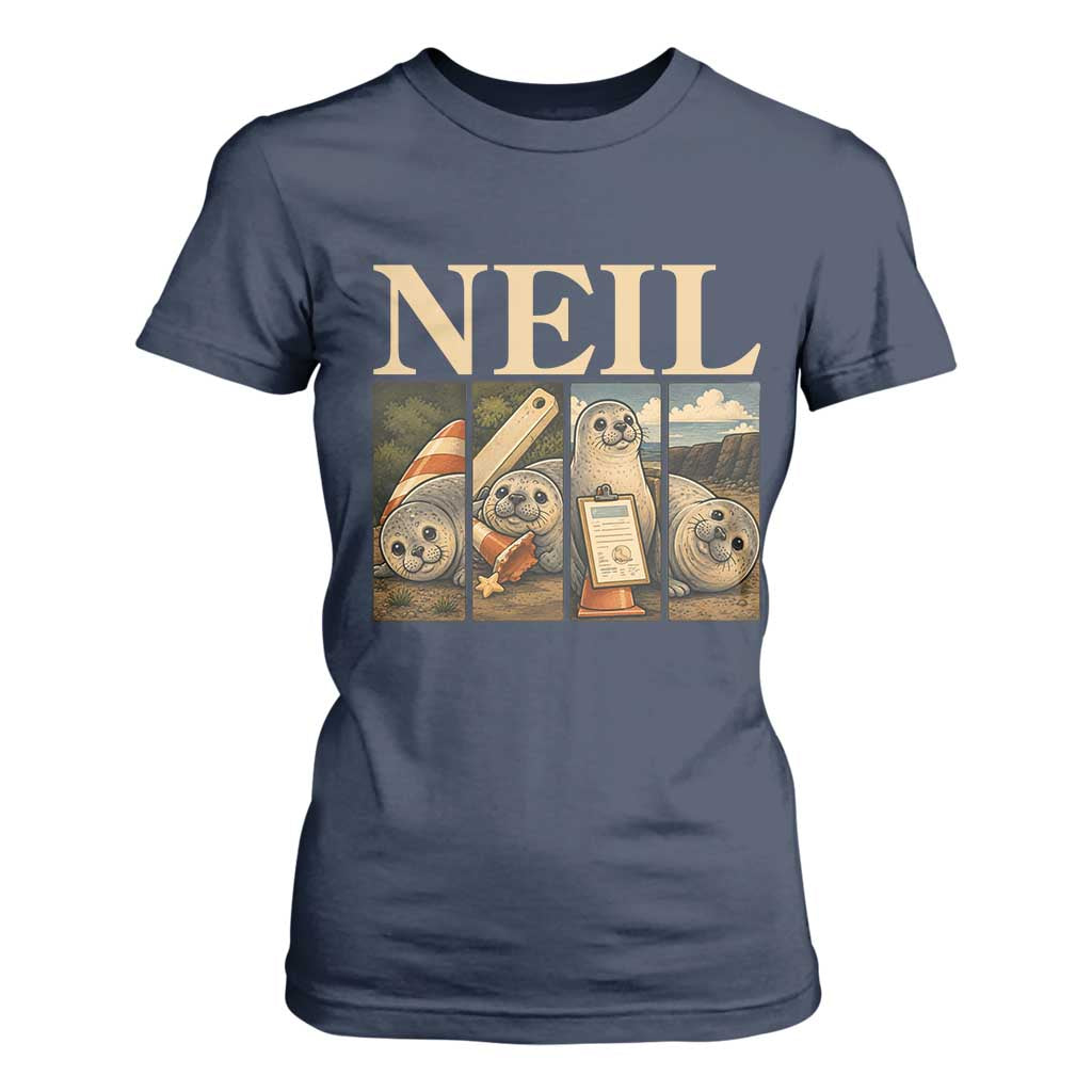 Funny Neil The Seal T Shirt For Women Viral Ocean Animal Meme Graphic