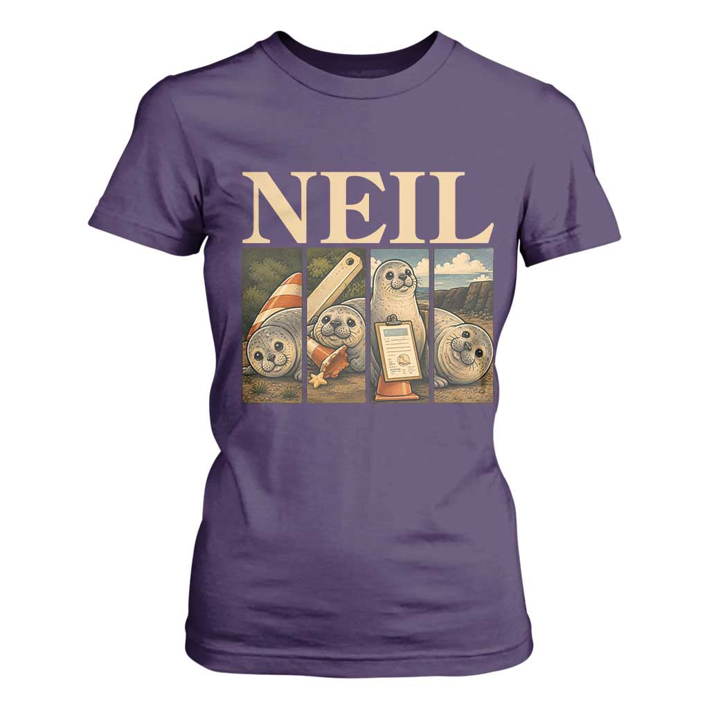 Funny Neil The Seal T Shirt For Women Viral Ocean Animal Meme Graphic