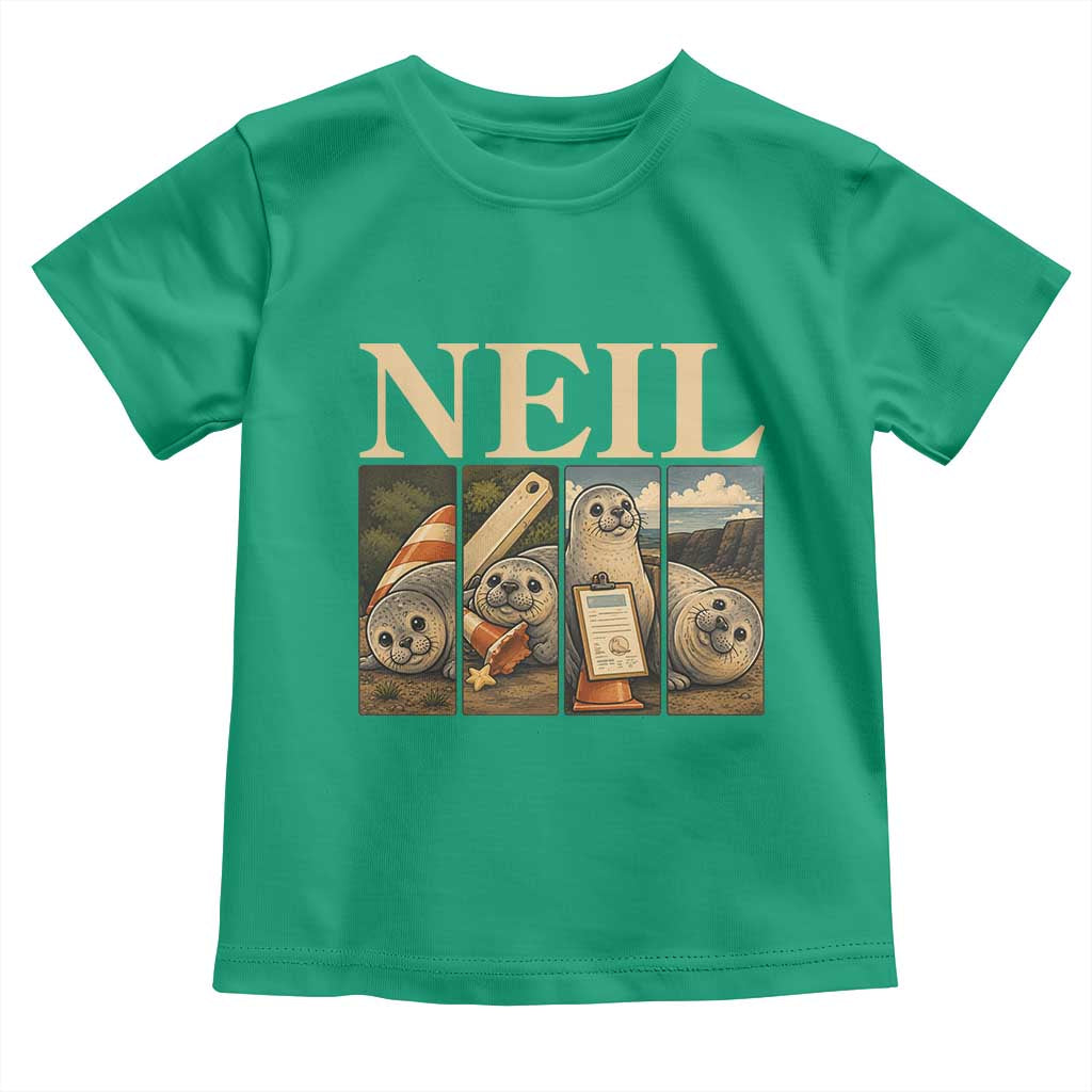 Funny Neil The Seal Toddler T Shirt Viral Ocean Animal Meme Graphic TS12 Irish Green Print Your Wear
