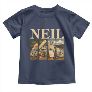 Funny Neil The Seal Toddler T Shirt Viral Ocean Animal Meme Graphic TS12 Navy Print Your Wear