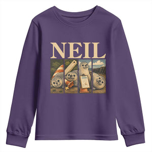 Funny Neil The Seal Youth Sweatshirt Viral Ocean Animal Meme Graphic