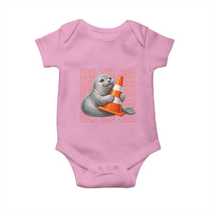 Neil The Seal Groovy Baby Onesie Retro Vintage Cute Seal Lover Graphic