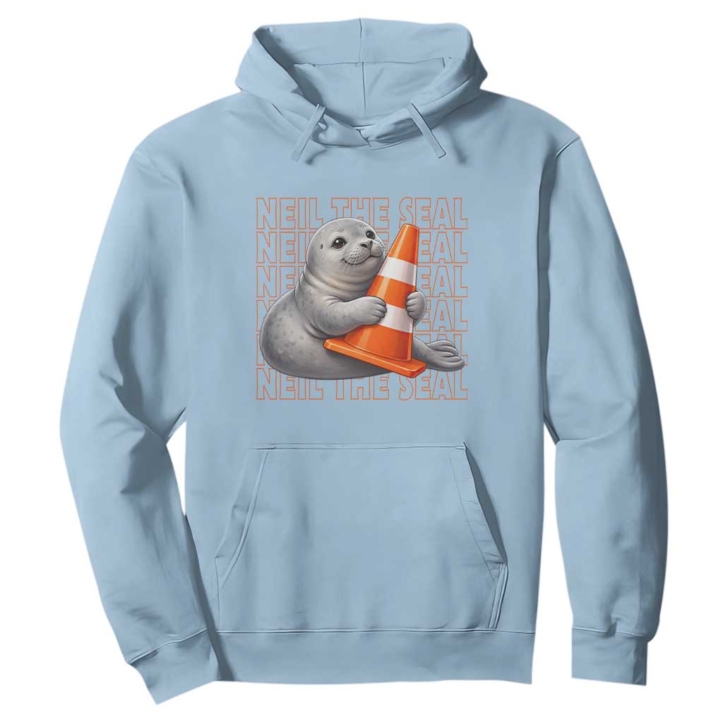 Neil The Seal Groovy Hoodie Retro Vintage Cute Seal Lover Graphic