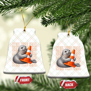 Neil The Seal Groovy Ceramic Ornament Retro Vintage Cute Seal Lover Graphic