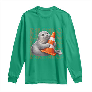 Neil The Seal Groovy Long Sleeve Shirt Retro Vintage Cute Seal Lover Graphic