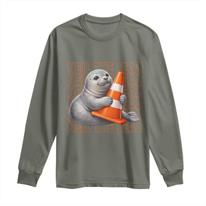 Neil The Seal Groovy Long Sleeve Shirt Retro Vintage Cute Seal Lover Graphic