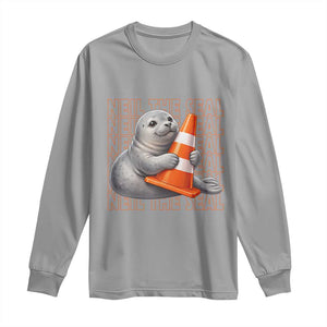 Neil The Seal Groovy Long Sleeve Shirt Retro Vintage Cute Seal Lover Graphic