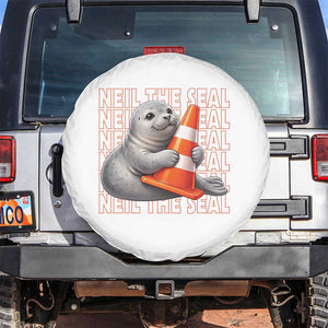 Neil The Seal Groovy Spare Tire Cover Retro Vintage Cute Seal Lover Graphic