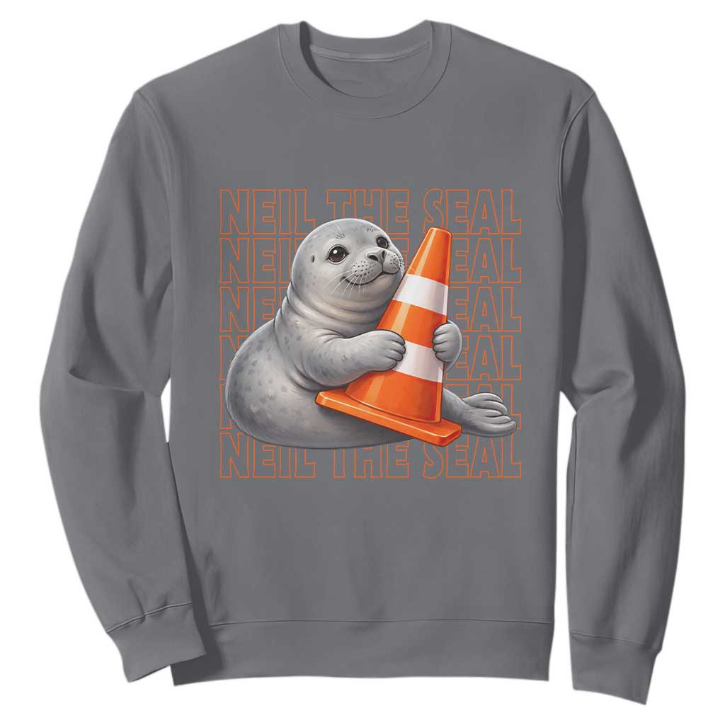 Neil The Seal Groovy Sweatshirt Retro Vintage Cute Seal Lover Graphic