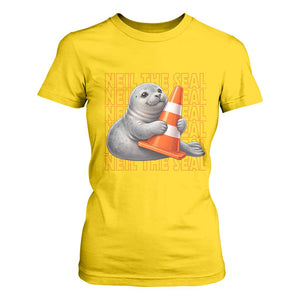 Neil The Seal Groovy T Shirt For Women Retro Vintage Cute Seal Lover Graphic