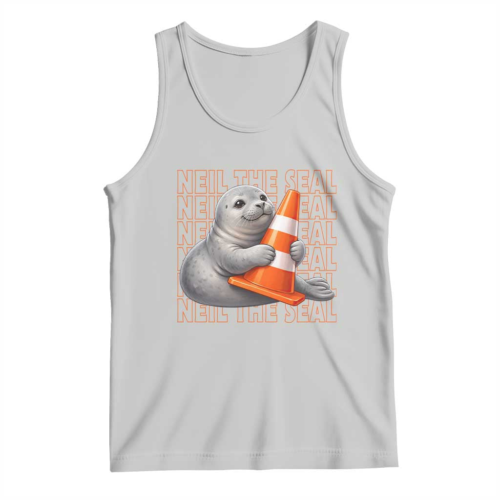 Neil The Seal Groovy Tank Top Retro Vintage Cute Seal Lover Graphic