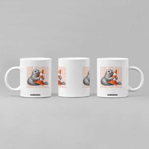 Neil The Seal Groovy Coffee Mug Retro Vintage Cute Seal Lover Graphic