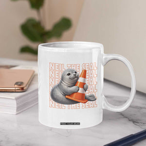 Neil The Seal Groovy Coffee Mug Retro Vintage Cute Seal Lover Graphic