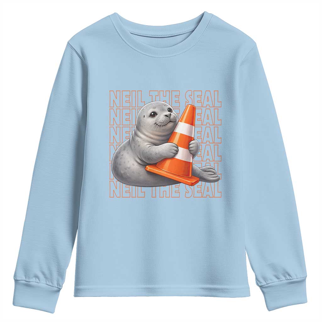 Neil The Seal Groovy Youth Sweatshirt Retro Vintage Cute Seal Lover Graphic