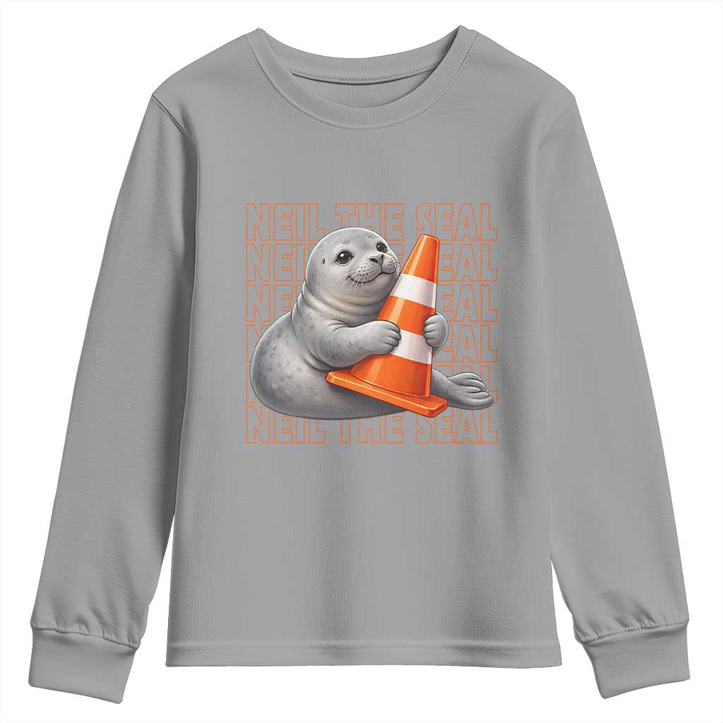 Neil The Seal Groovy Youth Sweatshirt Retro Vintage Cute Seal Lover Graphic