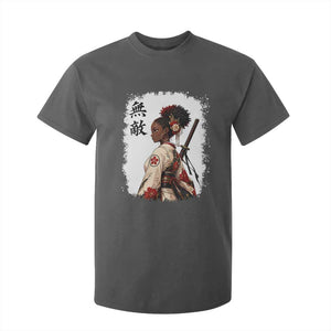 Afro African Pride Samurai Black Girl T Shirt For Kid Vintage Japanese Sumie Katana Graphic