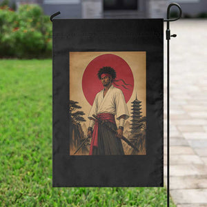 Afro American Samurai Bushido Warrior Garden Flag Vintage Japanese Ukiyoe Graphic