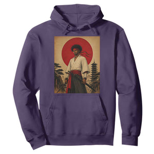 Afro American Samurai Bushido Warrior Hoodie Vintage Japanese Ukiyoe Graphic